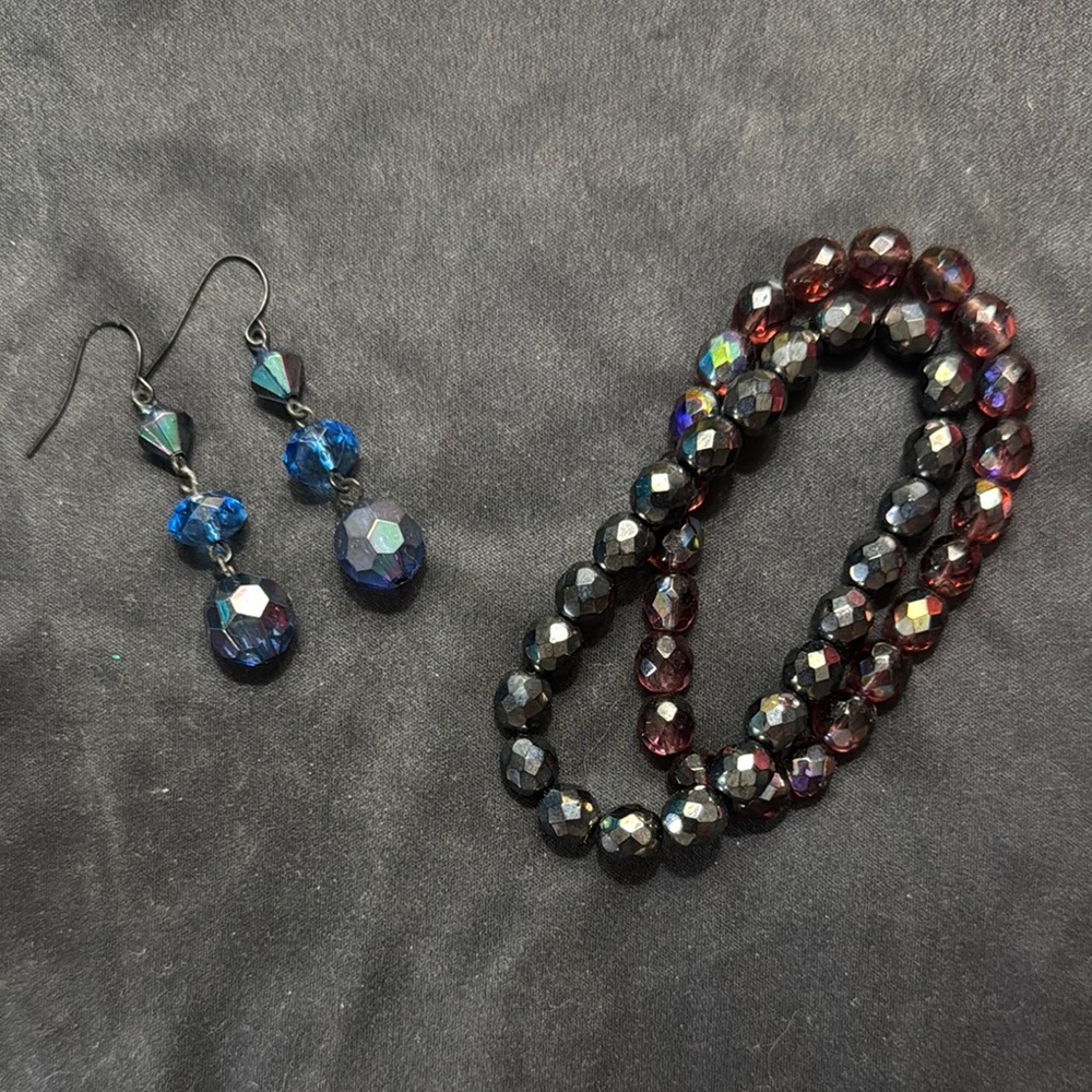 Elegant Multicolor Beaded Jewelry Set